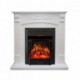 Каминокомплект Sorrento - Белый дуб с очагом Majestic FX Black
