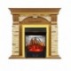 Каминокомплект Dublin -  Дуб / Сланец с очагом Majestic FX M Brass