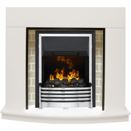 Каминокомплект Montana - Белый с очагом Flagstaff