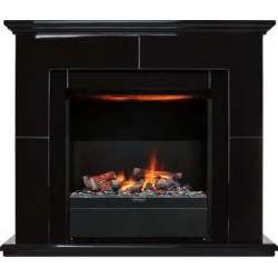 Каминокомплект Suite Black - Черный лак с очагом Albany