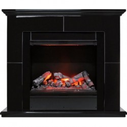 Каминокомплект Suite Black - Черный лак с очагом Engine 56-600 LL