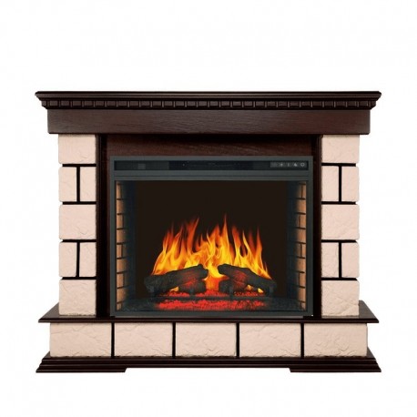 Каминокомплект Shateau - Темный дуб с очагом Vision 28 EF LED FX